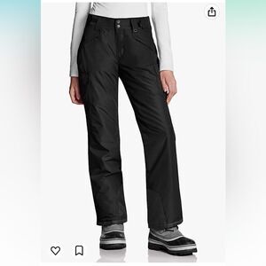 ‎TSLA Black Cargo Insulated Snow Pants